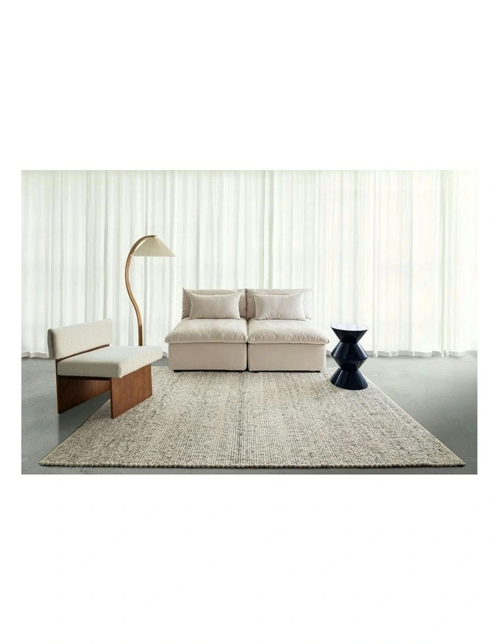 Mackenzie Marbled Wool Rug in Cream image 7