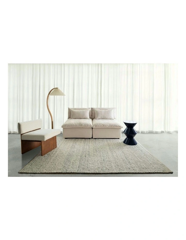 Selwyn Marbled Wool Rug in Cream image 7