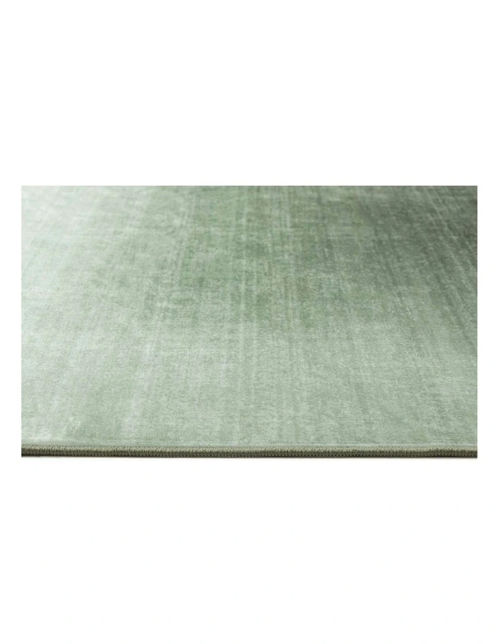 Macon Washable Rug in Green image 3