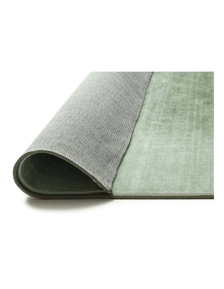 Macon Washable Rug in Green image 5