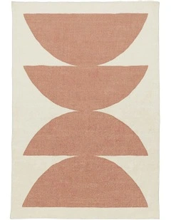 Bleecker Printed Washable Rug in Beige