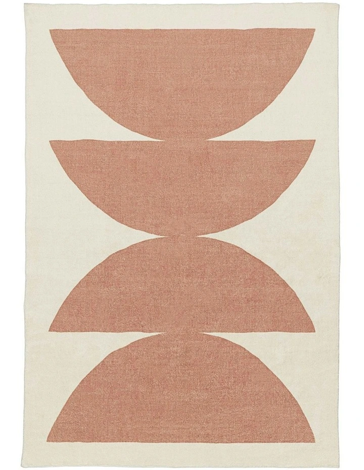 Bleecker Printed Washable Rug in Beige image 1