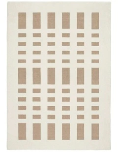Bedford Printed Washable Rug in Brown