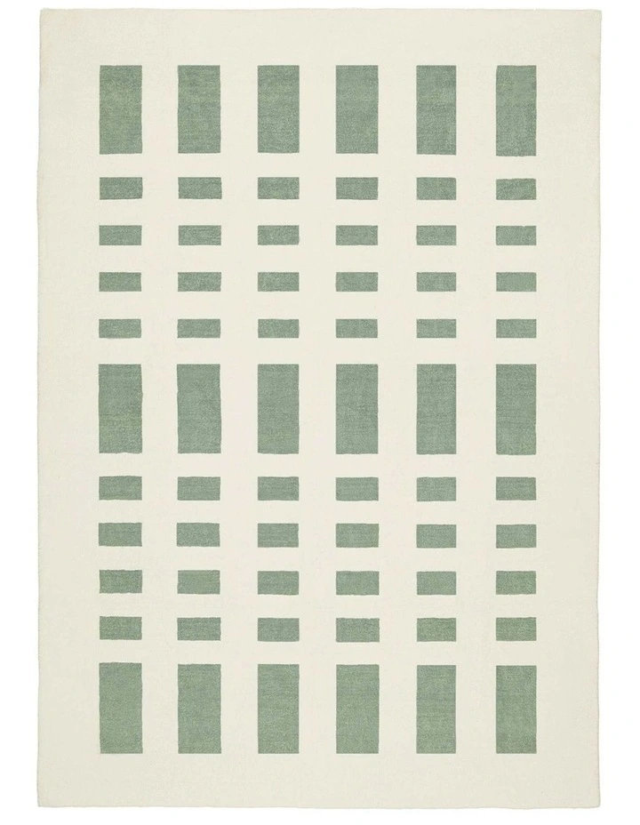 Kensington Printed Washable Rug in Green image 1