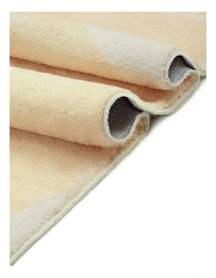 Koda Geometric Washable Rug in Beige image 5