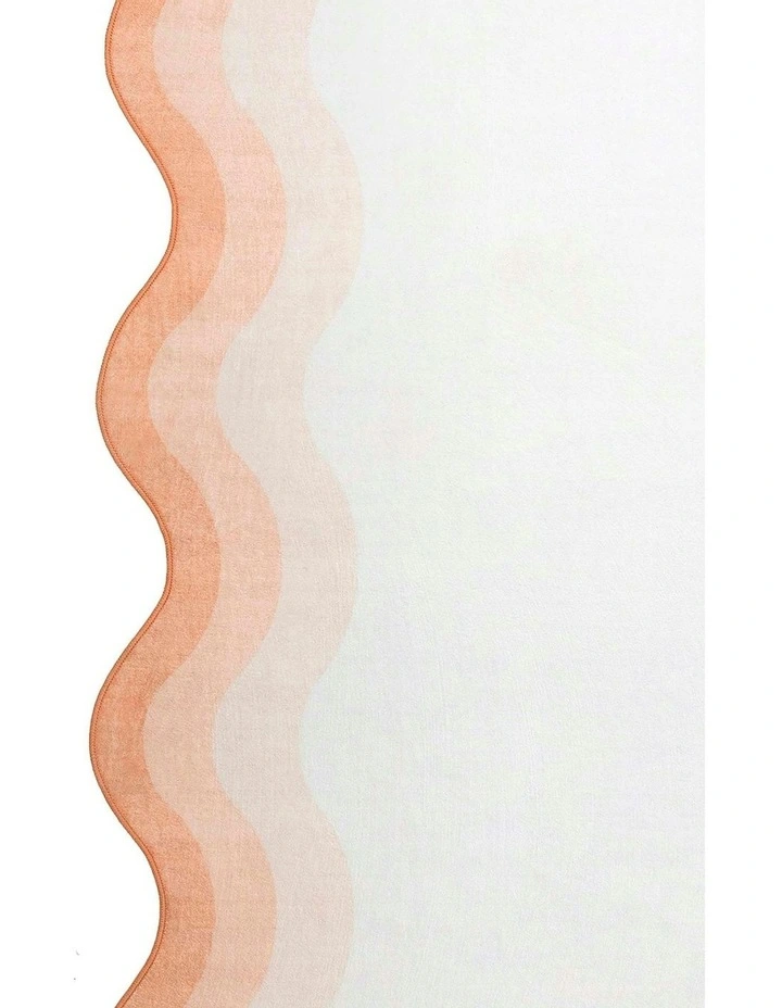 Bitonto Scalloped Washable Rug in Peach image 6