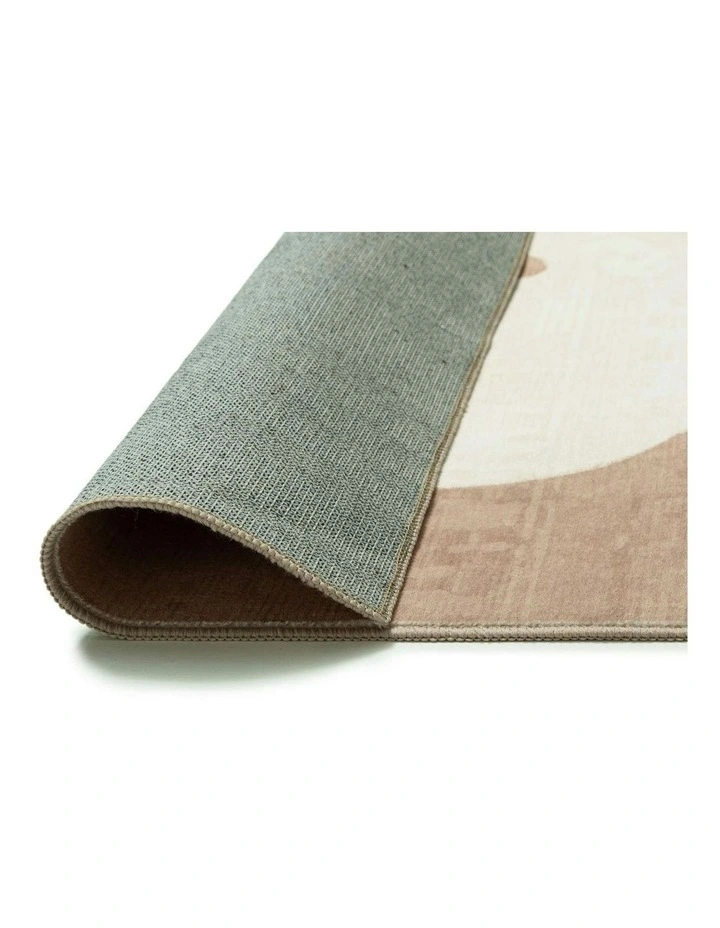 Farino Abstract Washable Rug in Beige image 4