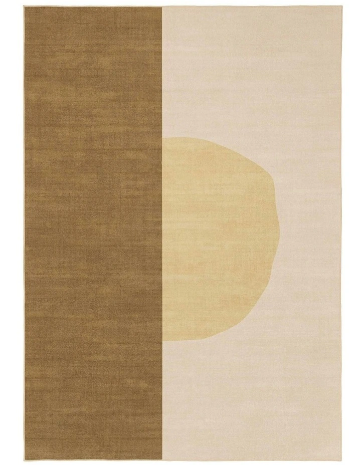 Nayo Washable Rug in Gold/Cream image 1