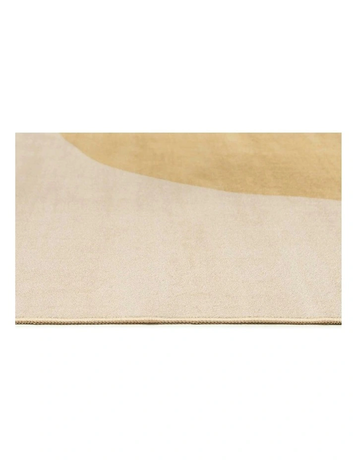 Nayo Washable Rug in Gold/Cream image 3