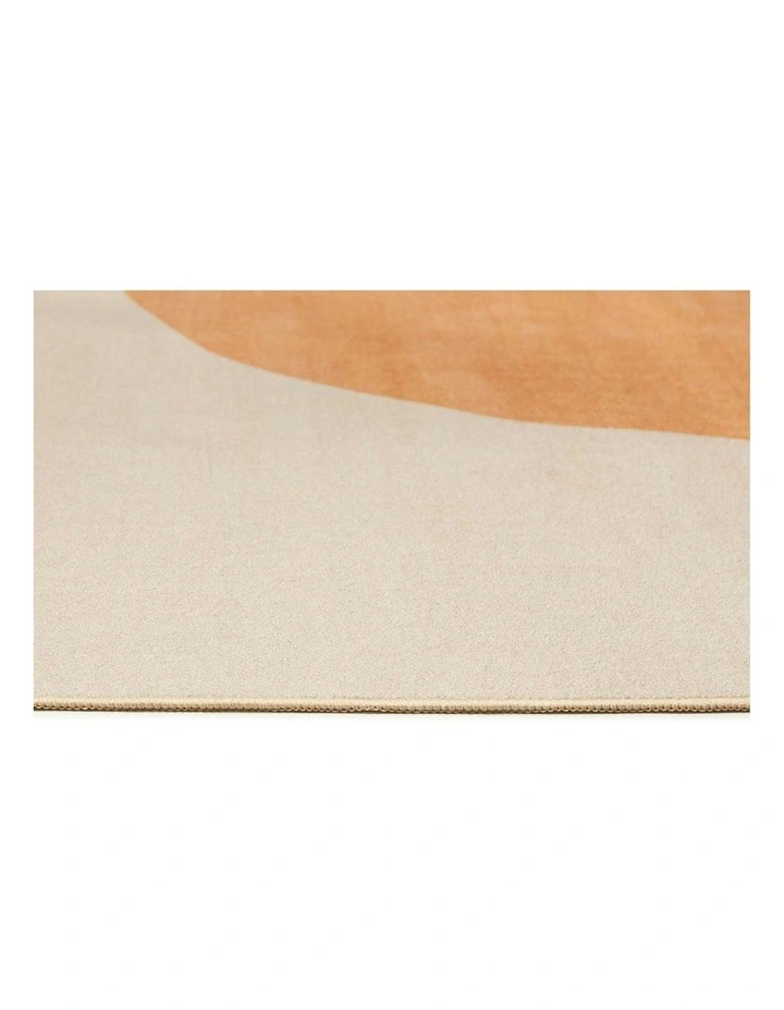 Malave Washable Rug in Rust Orange/Cream image 3