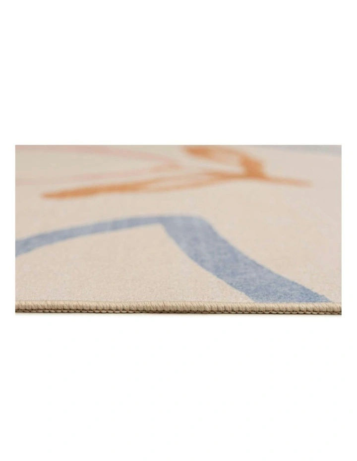 Goro Colourful Washable Rug in Beige image 5