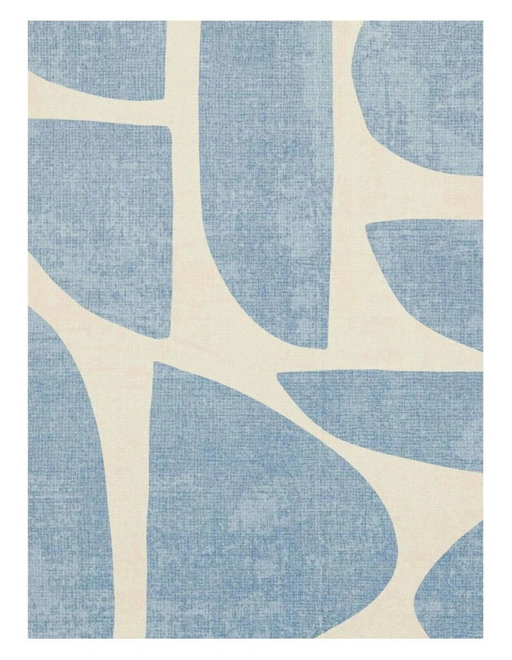 Noho Printed Washable Rug in Blue image 6