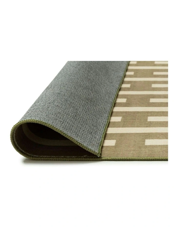Brentwood Printed Washable Rug in Green image 4