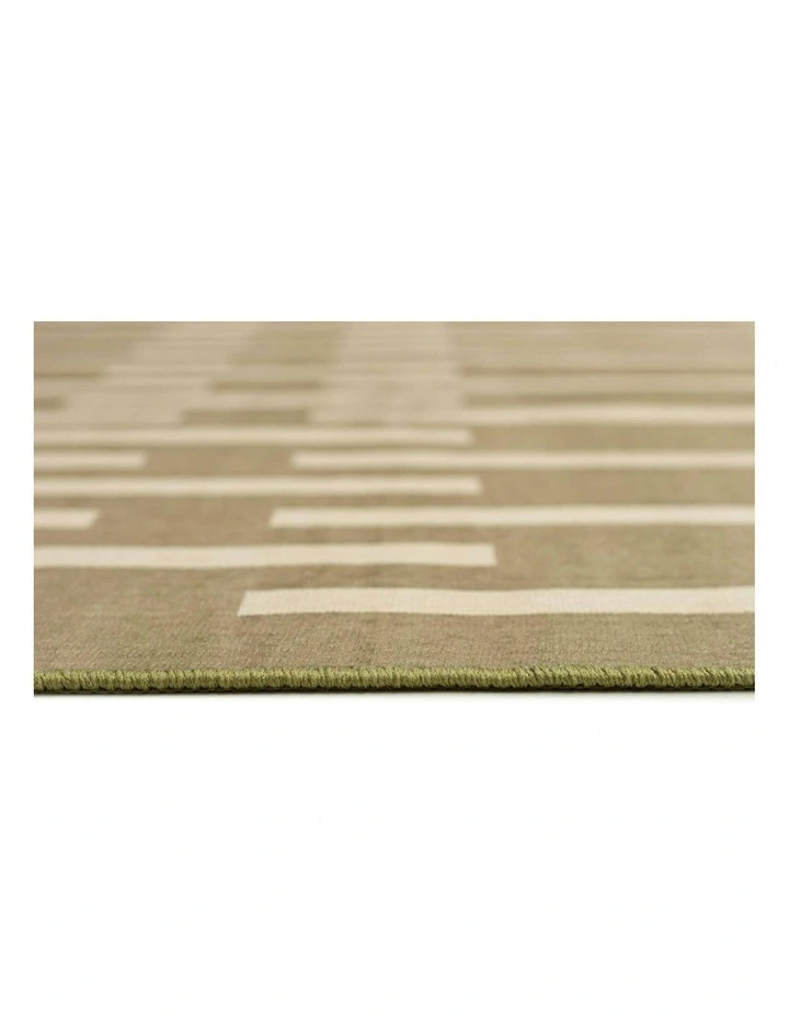 Brentwood Printed Washable Rug in Green image 5