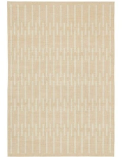 Dyker Printed Washable Rug in Beige