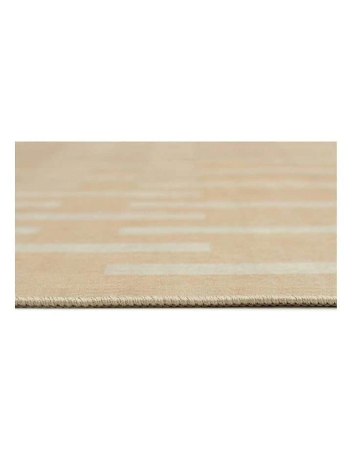 Dyker Printed Washable Rug in Beige image 5