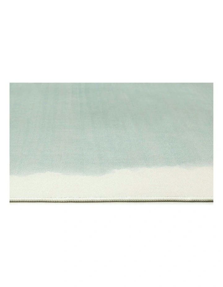 Foggia Printed Washable Rug in Blue image 3