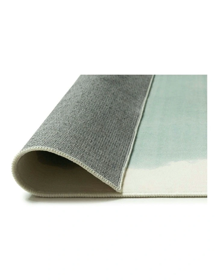 Foggia Printed Washable Rug in Blue image 4