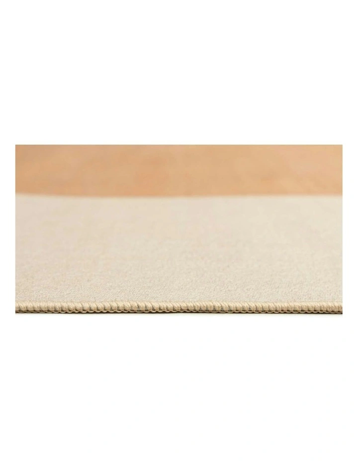 Carretera Printed Washable Rug in Orange/Cream image 5