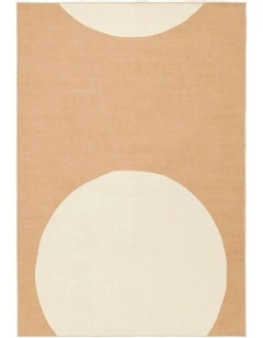 Lugo Printed Washable Rug in Orange