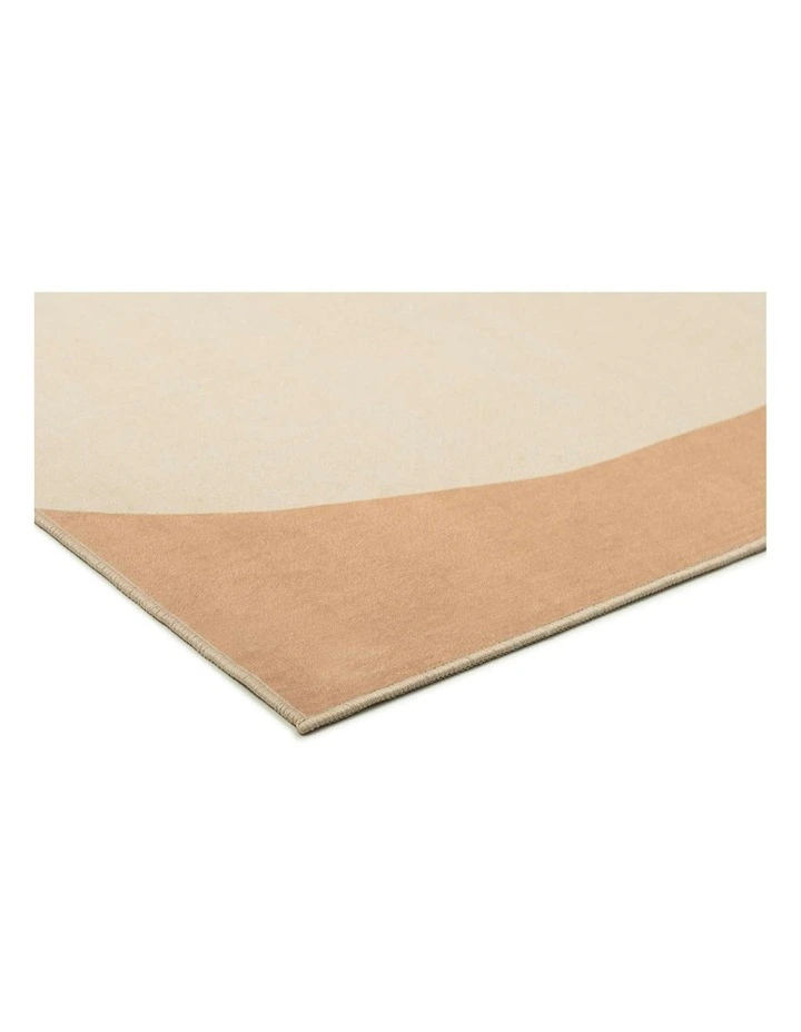 Lugo Printed Washable Rug in Orange image 2