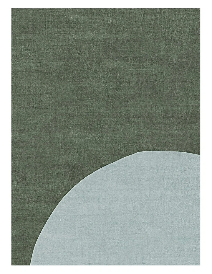 Marcado Printed Washable Rug in Green/Blue image 6