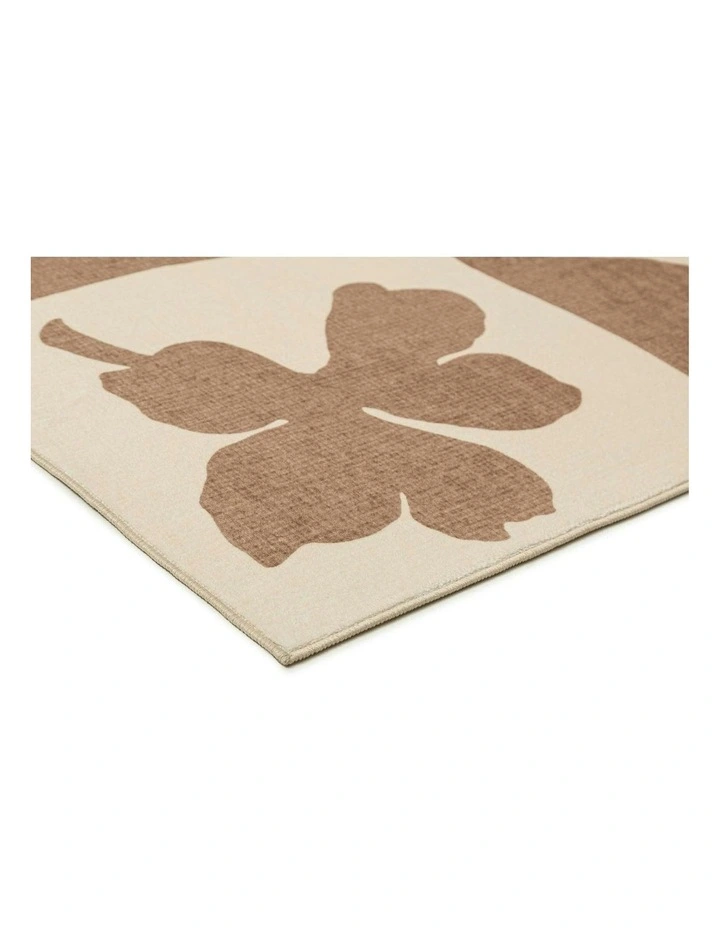 Perivale Printed Washable Rug in Brown image 2