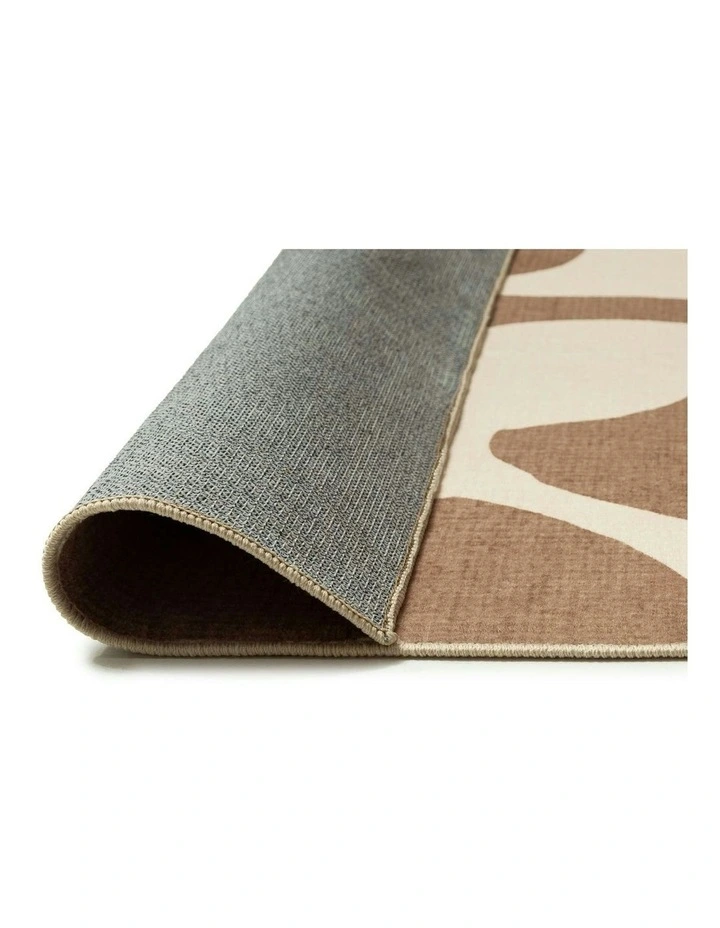 Perivale Printed Washable Rug in Brown image 4