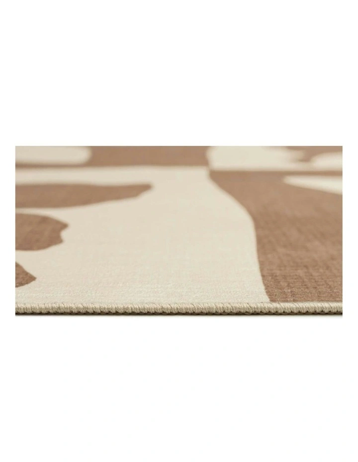 Perivale Printed Washable Rug in Brown image 5
