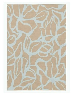 Belverdre Printed Washable Rug in Brown
