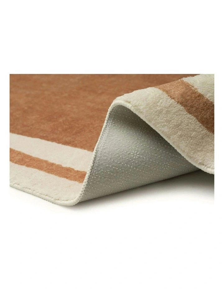 Astor Printed Washable Rug in Brown image 4