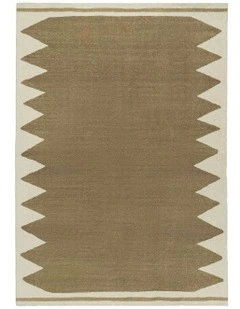 Roverdale Printed Washable Rug in Green