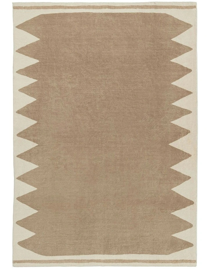 Pelham Printed Washable Rug in Beige image 1