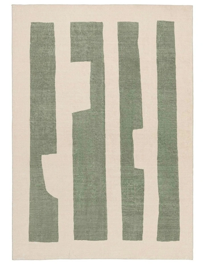 Edenwald Printed Washable Rug in Green image 1