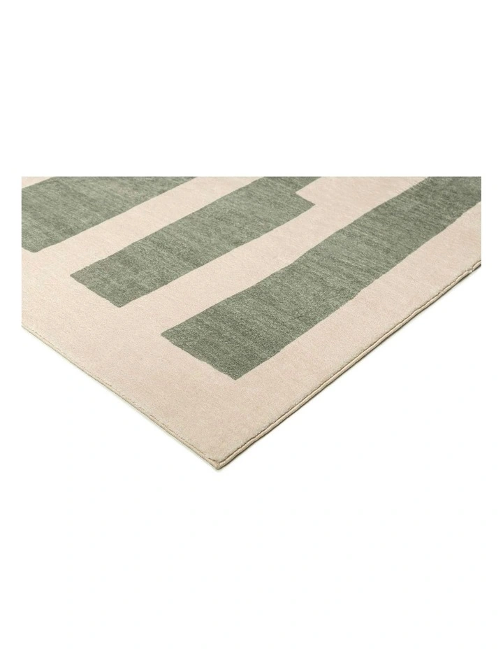 Edenwald Printed Washable Rug in Green image 2