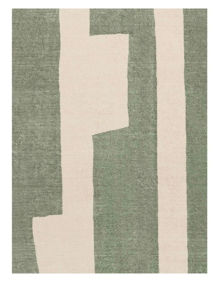 Edenwald Printed Washable Rug in Green image 6