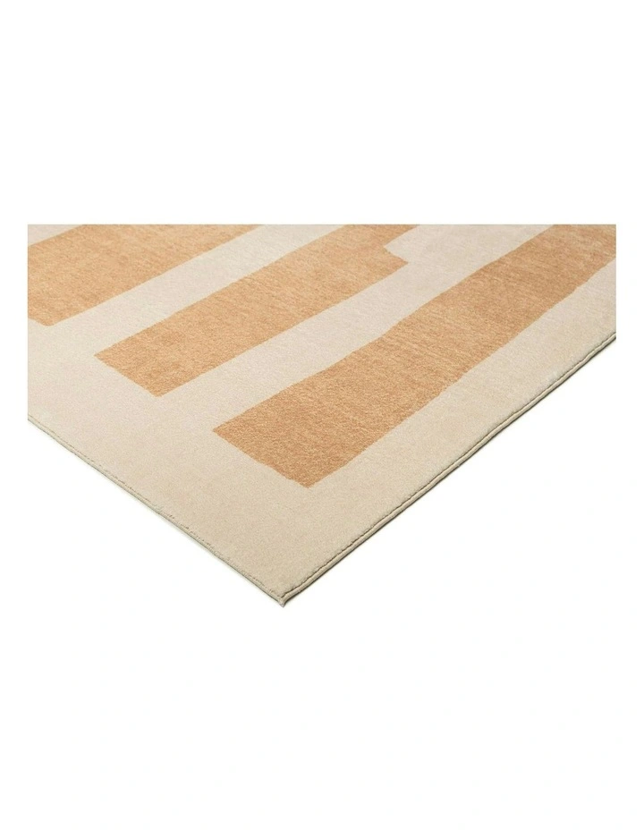 Harlem Printed Washable Rug in Beige image 2