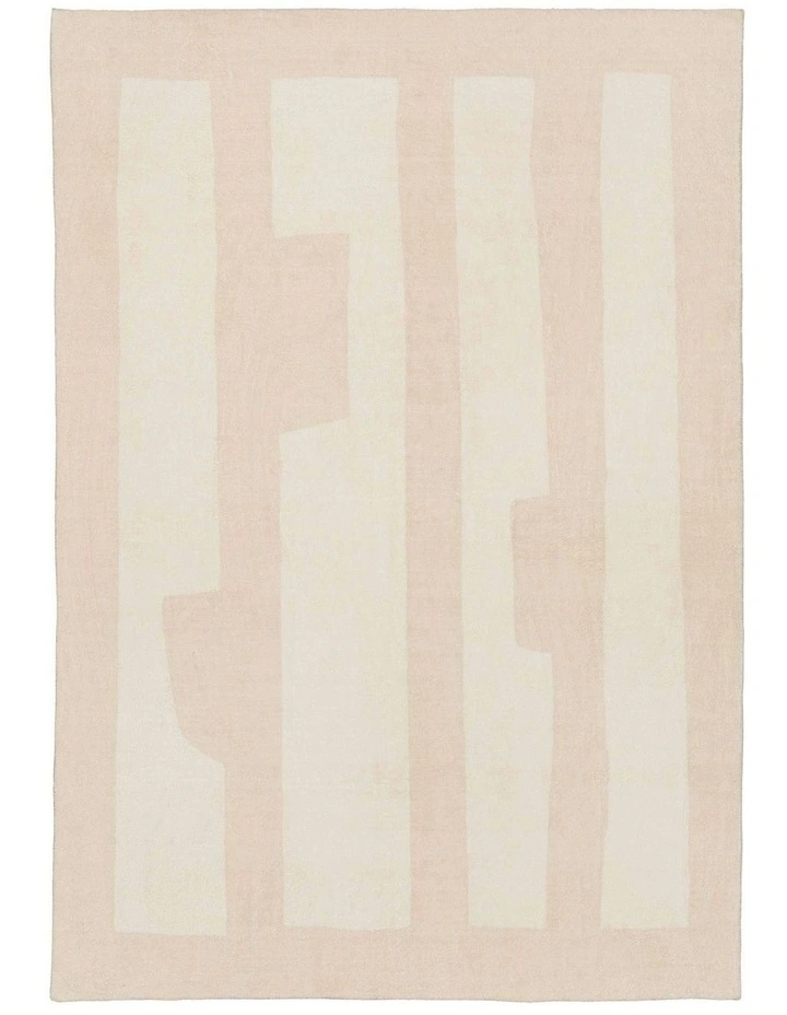 Bellerose Printed Washable Rug in Beige image 1