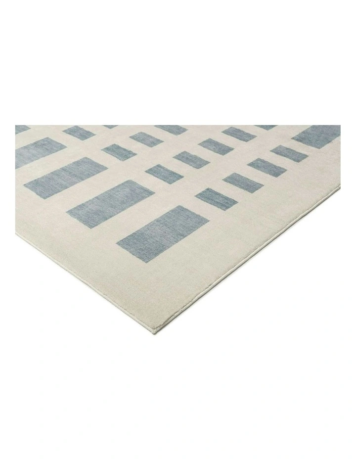 Wingate Printed Washable Rug in Blue image 2