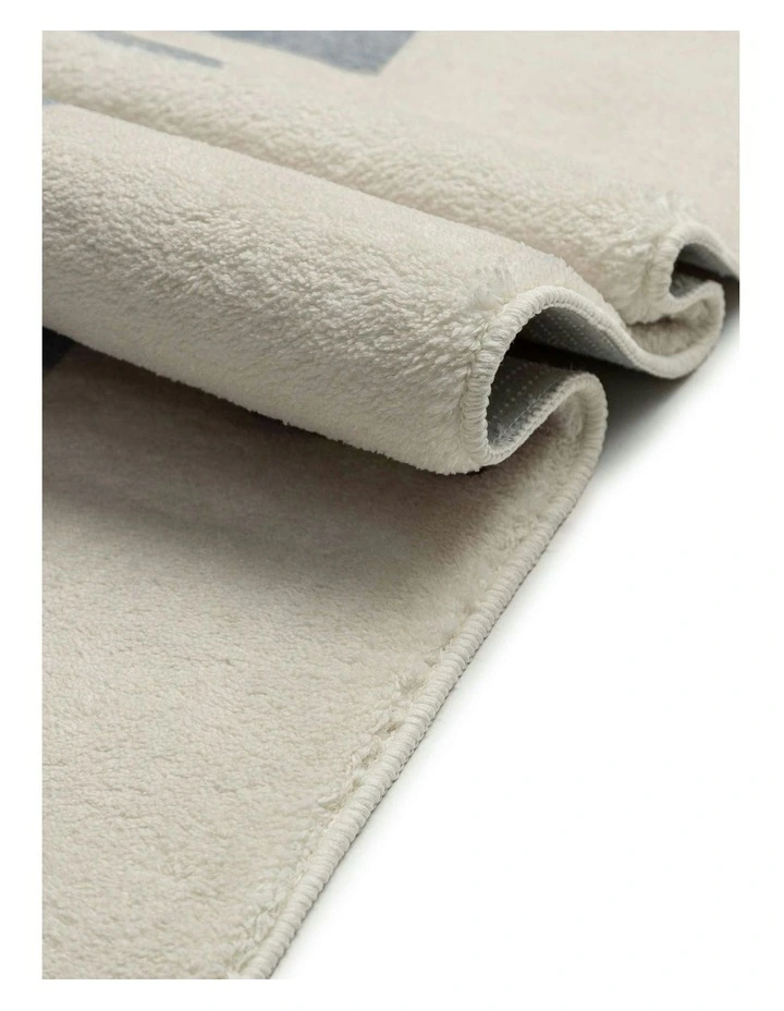 Wingate Printed Washable Rug in Blue image 3