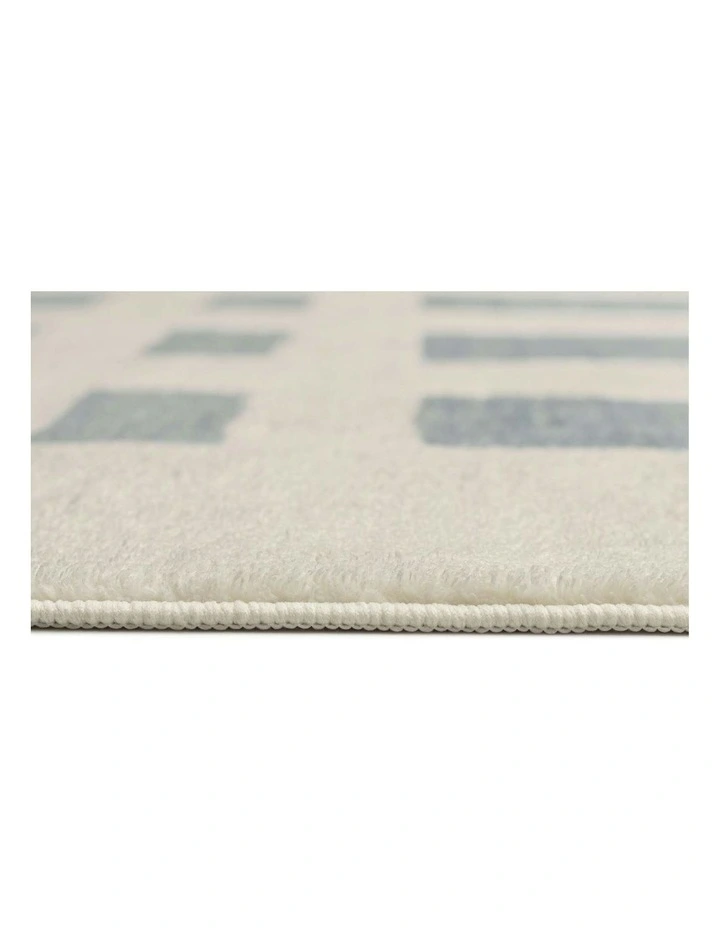 Wingate Printed Washable Rug in Blue image 5
