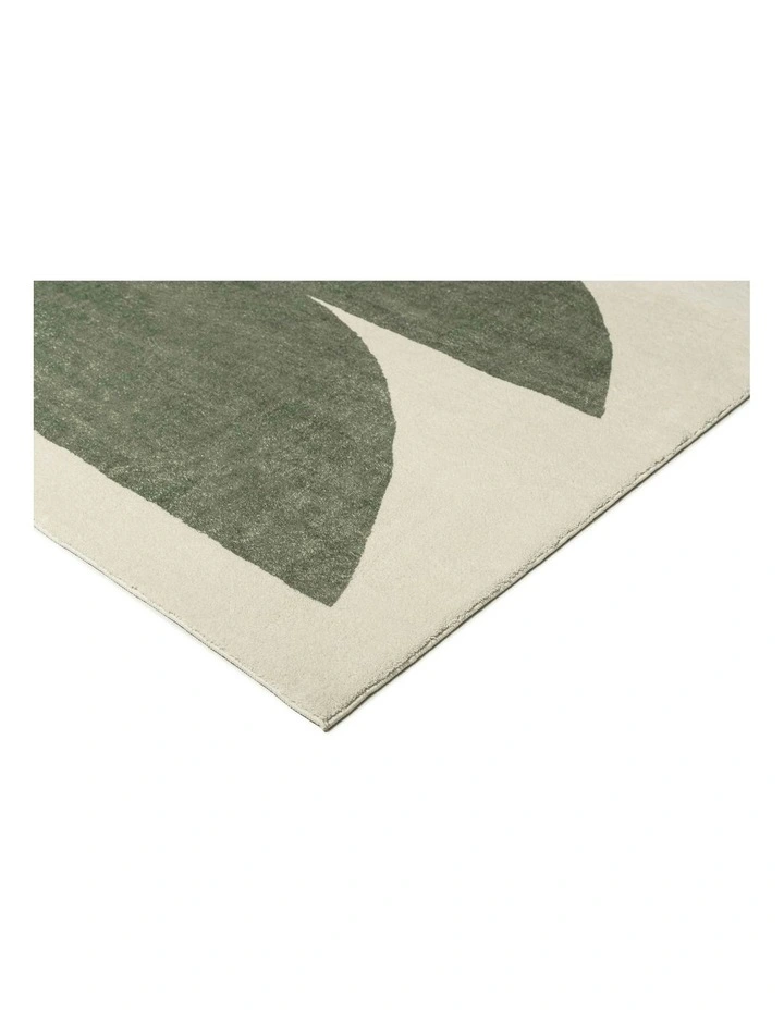 Lenox Printed Washable Rug in Green image 2