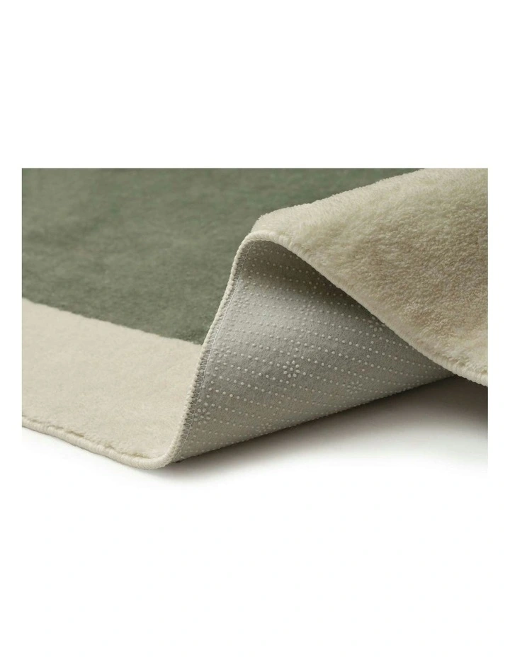Lenox Printed Washable Rug in Green image 4