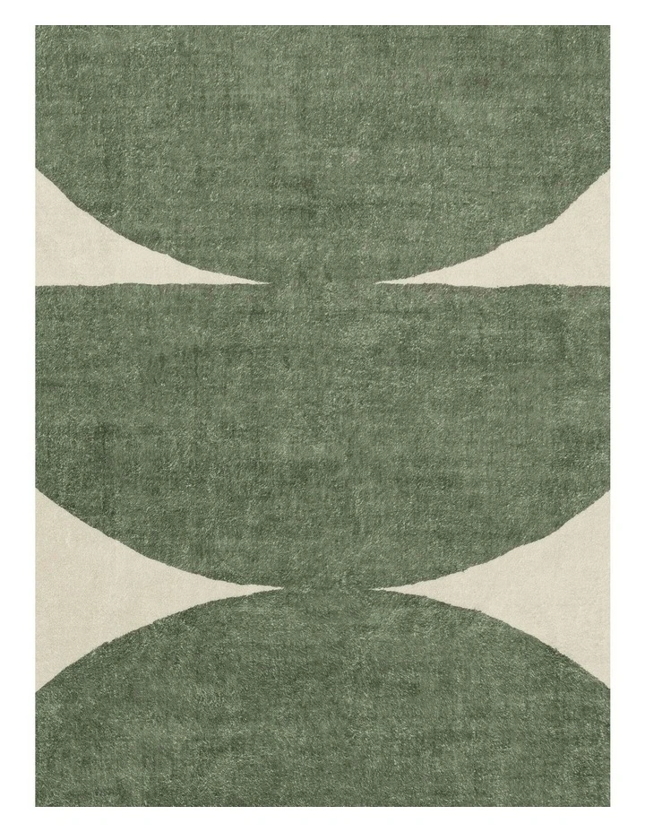 Lenox Printed Washable Rug in Green image 6