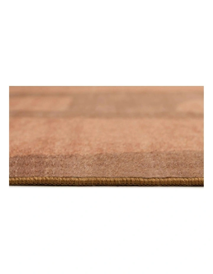 Roxbury Printed Washable Rug in Brown image 5