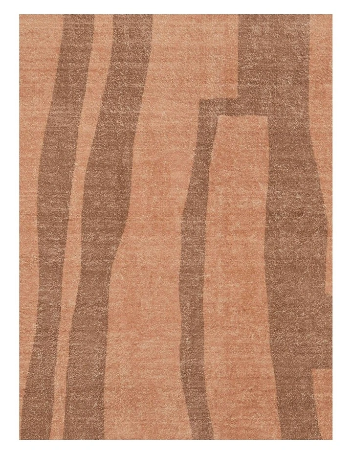 Roxbury Printed Washable Rug in Brown image 6