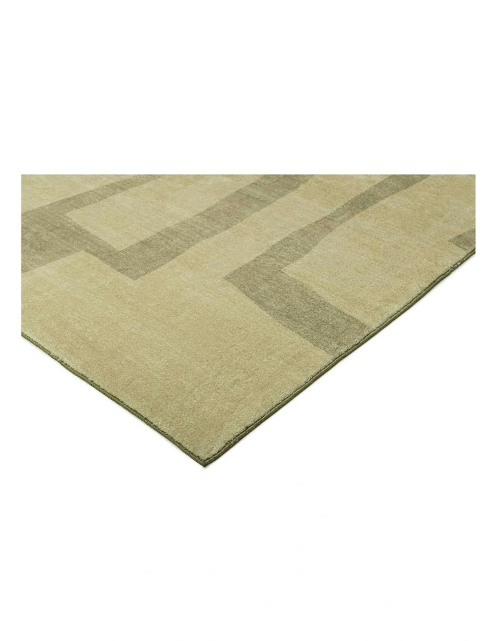 Laurelton Printed Washable Rug in Green image 2