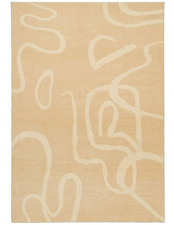 Tomo Washable Rug in Beige image 1