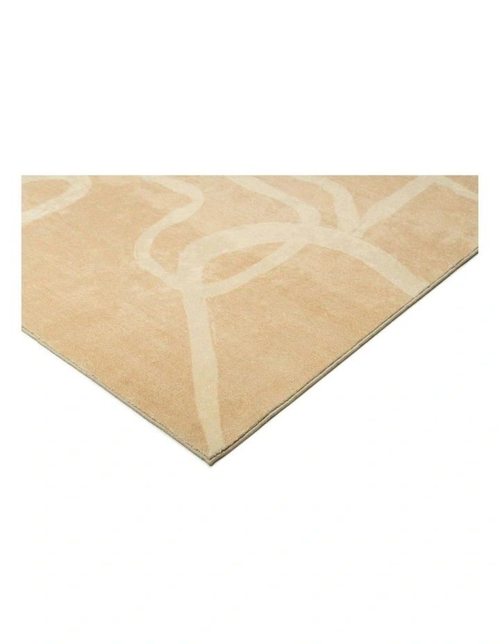 Tomo Washable Rug in Beige image 2