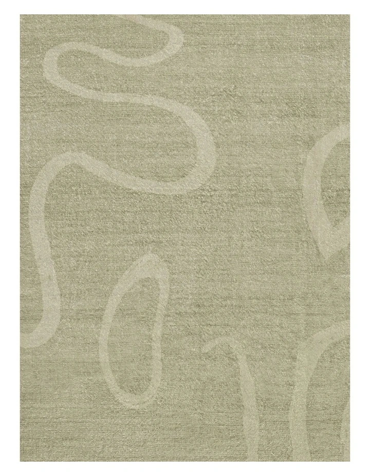 Nepou Washable Rug in Olive Green image 6